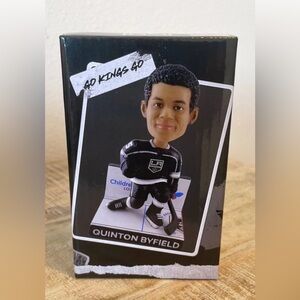 New Quinton Byfield Collectors Series Mini Bobblehead LA KINGS Hockey